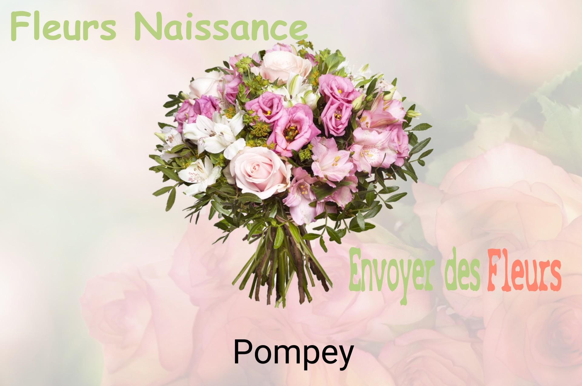 Bouquet de fleurs de naissance livré à Pompey